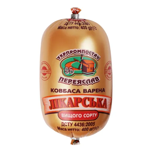 Ковбаса Укрпромпостач Лікарська варена вищого ґатунку