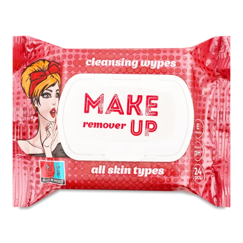 Вологі Серветки для Зняття Макіяжу, 24 шт, з клапаном МіМі Beauty