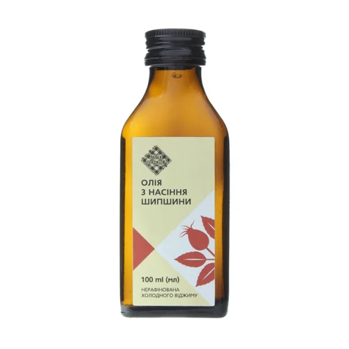Олія З Насіння Шипшини Нерафінована, Холодного Віджиму, 100 Мл
