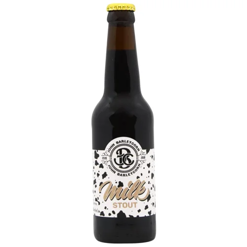 Пиво John Barleycorn Milk Stout темне нефільтроване 5% 0,33л