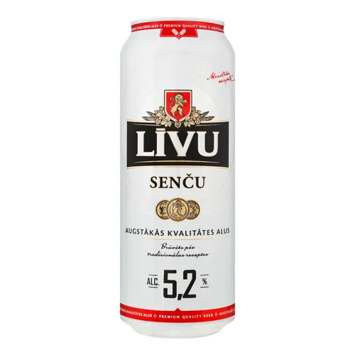 Пиво Сенчу світле пастеризоване 5,2% 0,5л ж/б Ліву