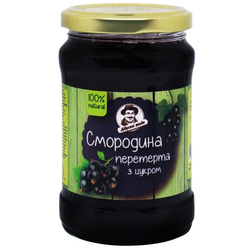 Смородина Дідусеві Ягоди перетерта з цукром 360г