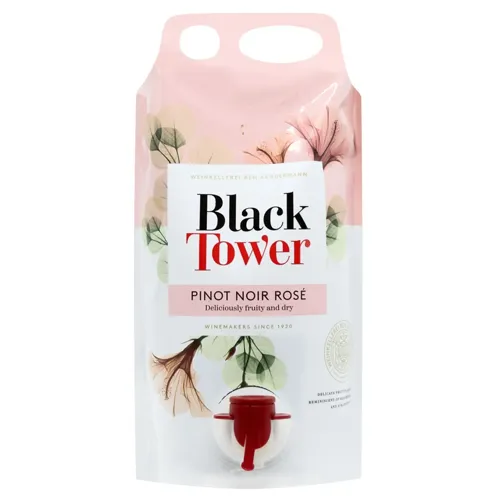 Вино Black Tower Pinot Noir Rose рожеве сухе 12,5% 1,5л