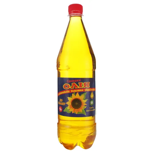 Олія соняшникова домашня українська до салату Соняшки 1л
