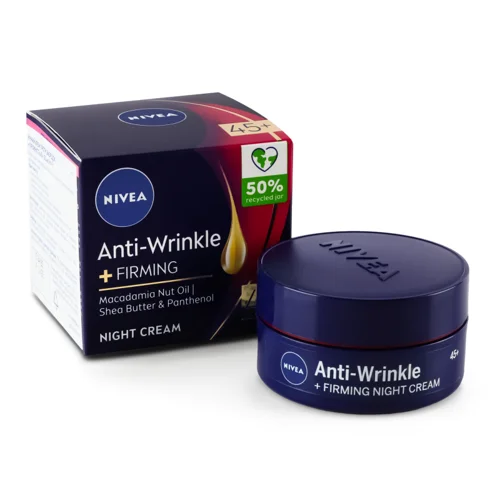 Крем для Обличчя Нічний 45+ Anti-wrinkle+Firming Nivea, 50мл
