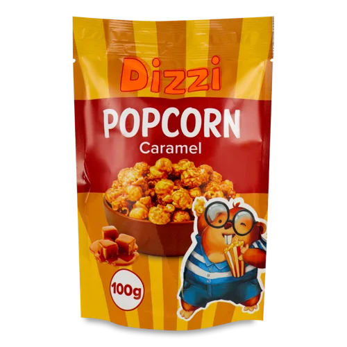 Повітряні Зерна Кукурудзи У Карамелі, в/ґ, 100г