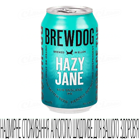 Пиво BrewDog Hazy Jane світле нефільтроване, 0,33л