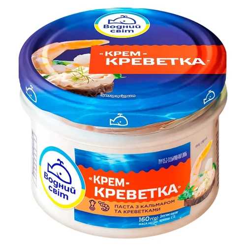 Паста Водний Світ Крем-кальмар-креветка 160г