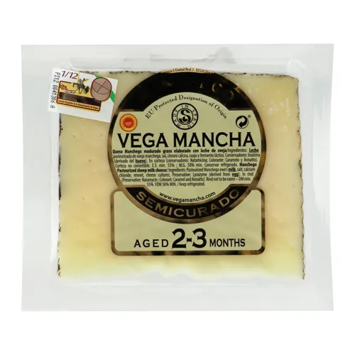 Сир Vega Mancha Manchego 2-3 місяці вищого ґатунку 150 г