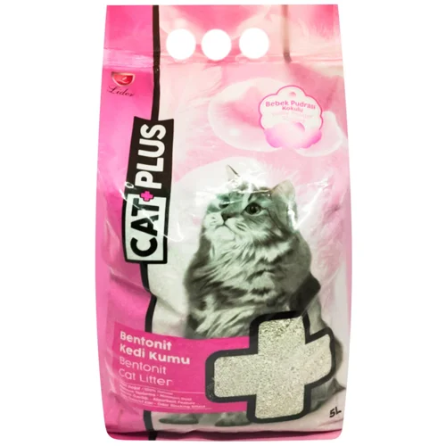 Наповнювач гігієнічний Cat Plus бентонітовий з ароматом дитячої присипки 5л