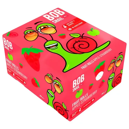 Цукерки Bob Snail Яблуко-Полуниця 300г