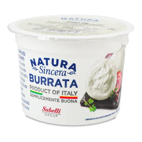 Сир 60% Вершковий Burrata Natura Sincera, ст 270г