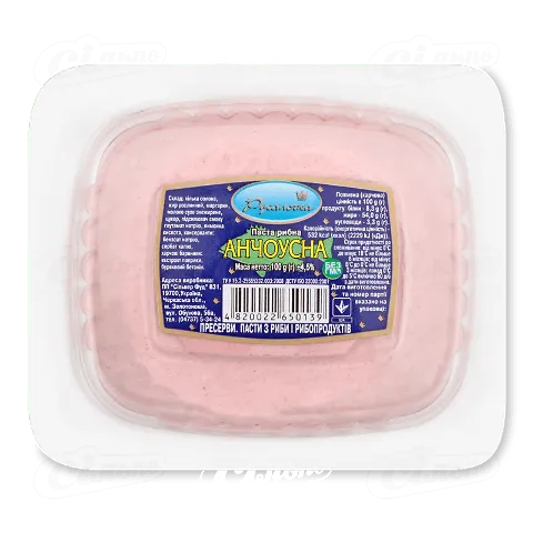 Паста рибна Русалочка Анчоусна 100г
