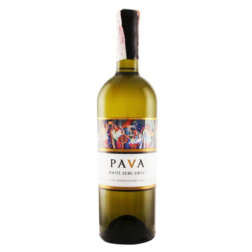 Вино 0.75л 9.5-13% біле напівсолодке White Semi-Sweet Pava пл