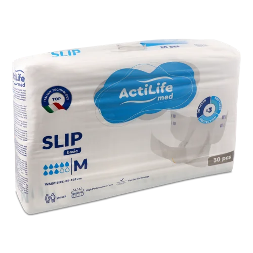 Підгузки для дорослих, 85-125 см, M, Slip Basic ActiLife Med, 30 шт