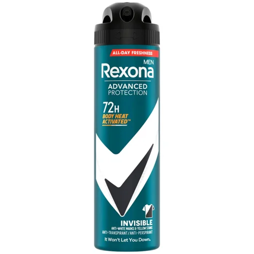 Антиперспірант аерозольний Rexona Men Невидимий на чорному та білому 150мл