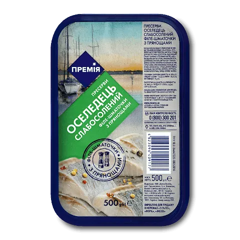 Оселедець «Премія»® філе з прянощами в олії, 500г