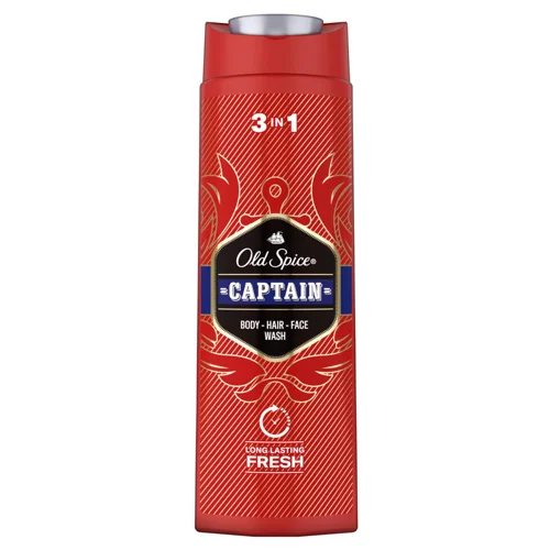 Гель для душу + шампунь Old Spice Captain 400мл