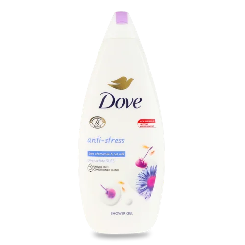 Гель для Душу Blue Chamomile & Oat Milk Anti-stress Dove, 720мл