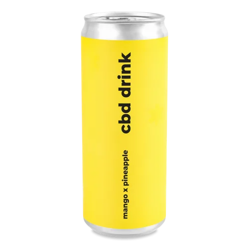 Напій Безалкогольний Середньогазований Ароматизований Mango&Pineapple CBD, з/б 330мл