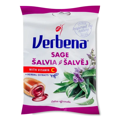 Цукерки М'які З Шавлією Та Вітаміном C Verbena, В/ґ, 60г