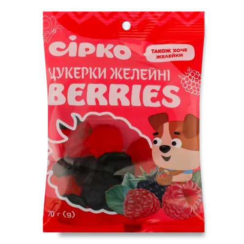 Желейні Цукерки Berries, в/ґ, 70г