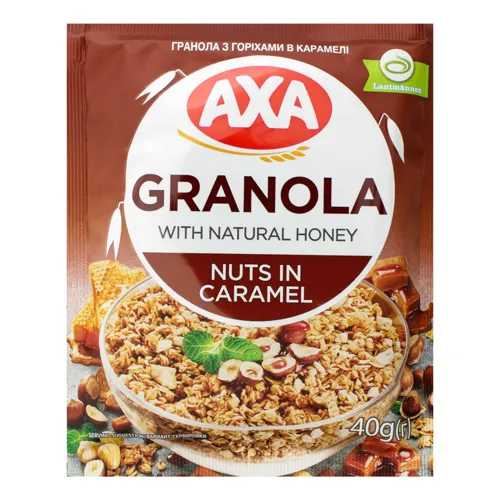 Гранола з горіхами в карамелі Аха м/у 40г