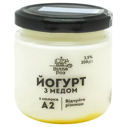 Йогурт Вілла Роз з медом 3,5% 200г