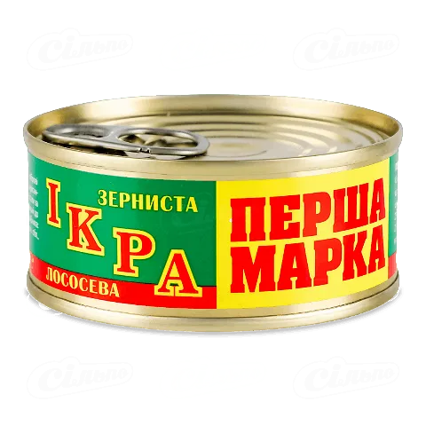 Ікра Перша Марка лососева зерниста солона, 80г