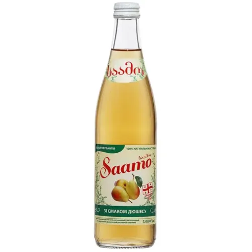 Напій безалкогольний Saamo Зі смаком дюшесу, сильногазований, 0,5л