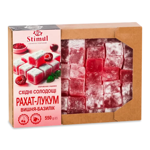 Рахат-Лукум Вишня-Базилік Вищого Ґатунку, к/у 550г