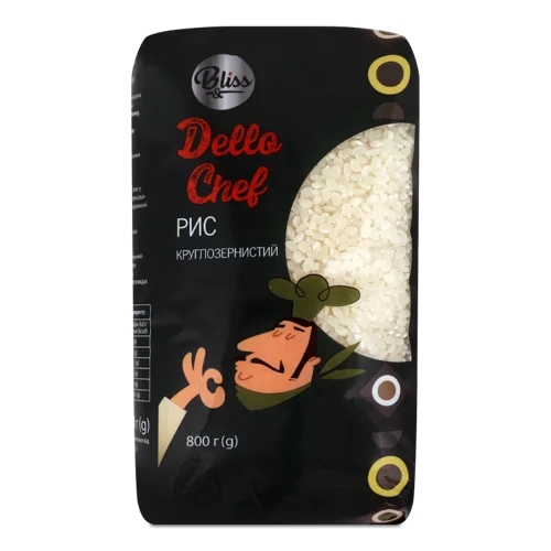 Рис Шліфований Круглозерний, В/Ґ, 800 Г