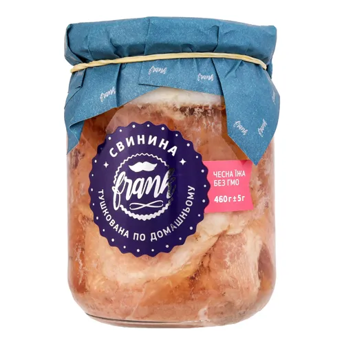 Свинина тушкована по домашньому Frank с/б 460г