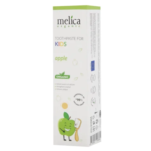 Зубна паста  Melica Organic Дитяча зі смаком Яблуко  100мл