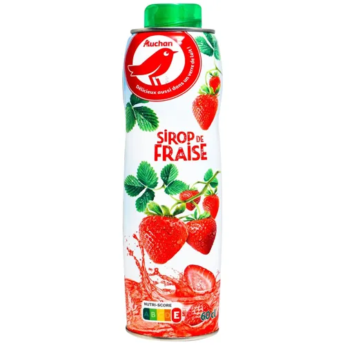 Сироп Ашан Полуниця 0,6л