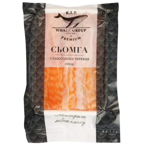 Сьомга К.І.Т. черевця слабосолені 150г