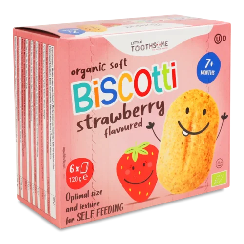 Печиво Little Toothsome з полуницею дитяче органічне