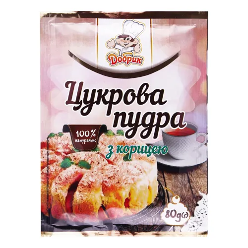 Цукрова пудра з корицею Добрик м/у 80г