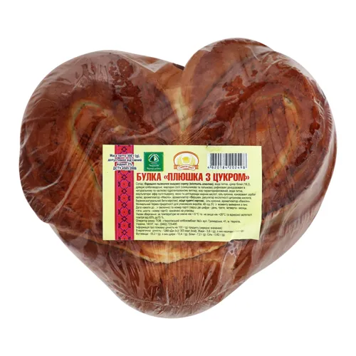 Булка Плюшка з цукром Формула смаку м/у 300г