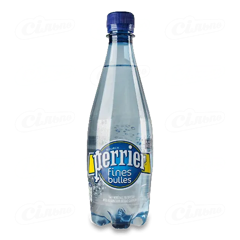 Вода мінеральна Perrier «Файн Бабблс» газована, 0,5л