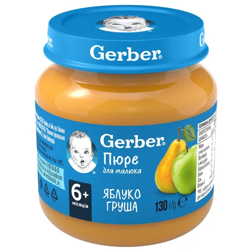 Пюре Gerber Яблуко та груша 130г