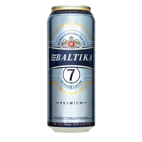 Пиво 0.5л 5.4% світле пастеризоване Export Lager №7 Premium Baltika з/б