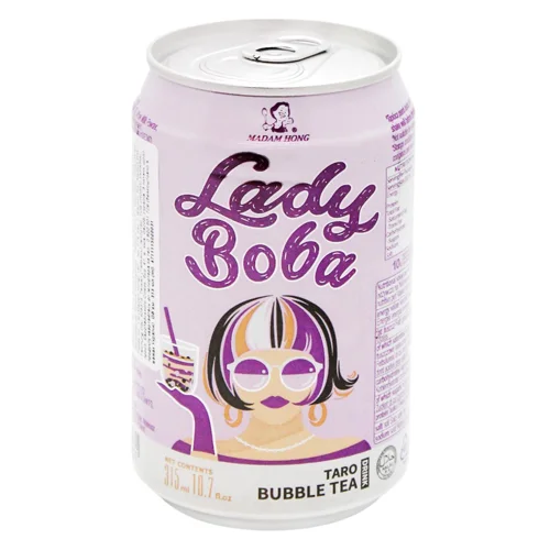 Напій чайний Madam Hong Lady Boba Taro Bubble Tea 0,315л