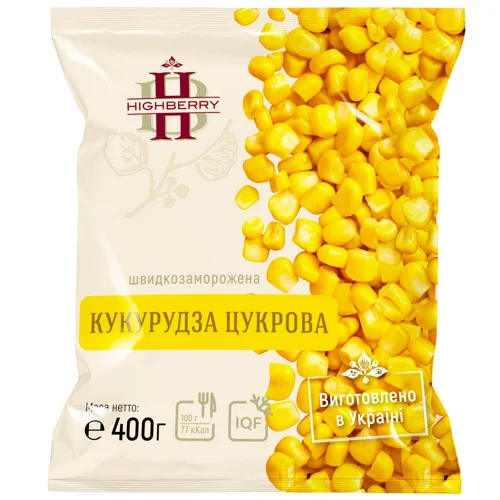 Кукурудза Highberry цукрова швидкозаморожена 400г