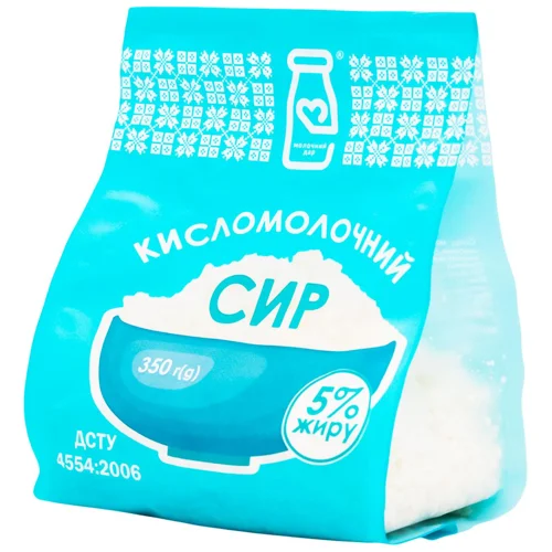 Сир кисломолочний Молочний дар 5% 350г