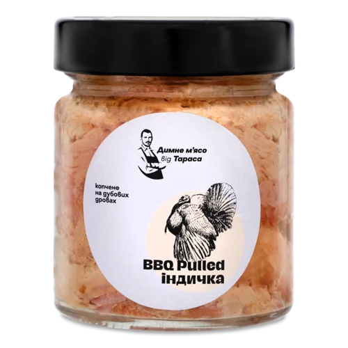 М'ясо Індички BBQ Pulled Димне Від Тараса Гарячого Копчення, с/б, 200г