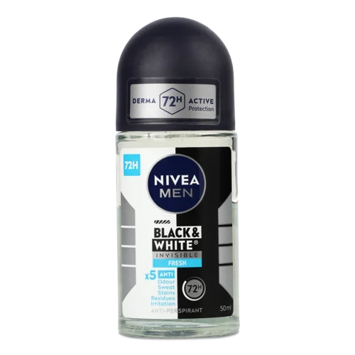 Антиперспірант Невидимий Nivea Men Свіжий Чорне та Біле, 50 мл