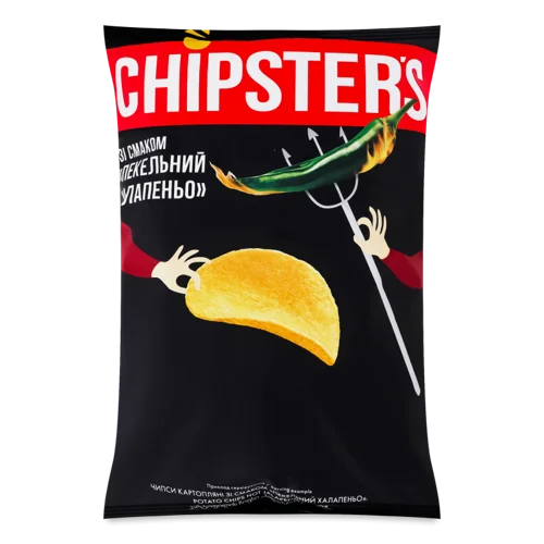 Чипси Картопляні Пекельний Халапеньйо Chipster's, м/у, 100г