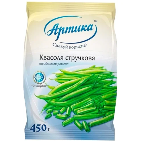 Квасоля стручкова Артика заморожена 450г