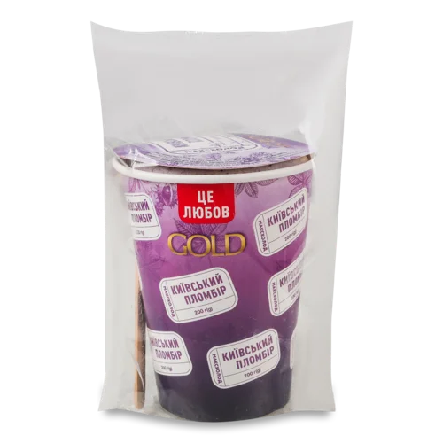 Морозиво Пломбір З Варенням Із Лохини, в/ґ, 200г